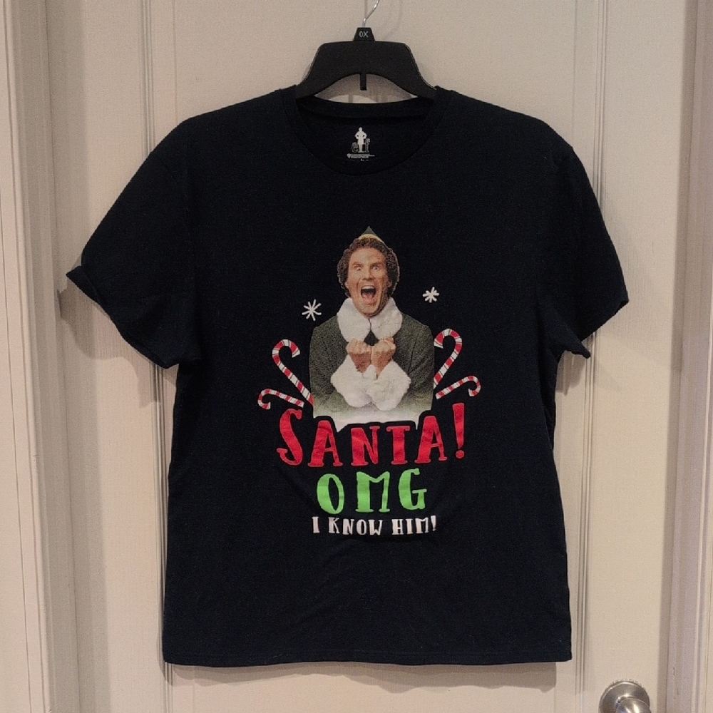 Navy Blue Men's Elf T-Shirt. Sz XL